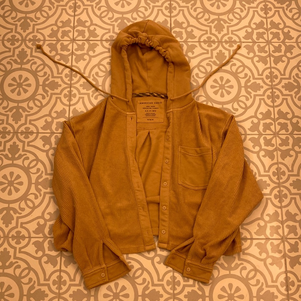 American Eagle: Hooded Cardigan - Medium